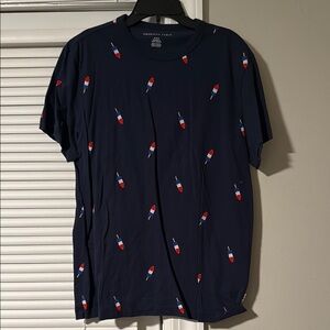 American Eagle Outfitters Navy Graphic Men's Shirt